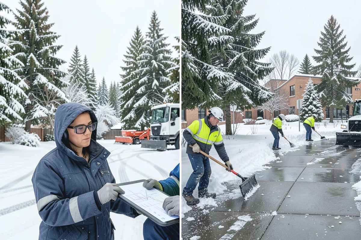 Sidewalk Salting in Sumner, Pierce County, WA - We confirm temperatures suit salt's melting range