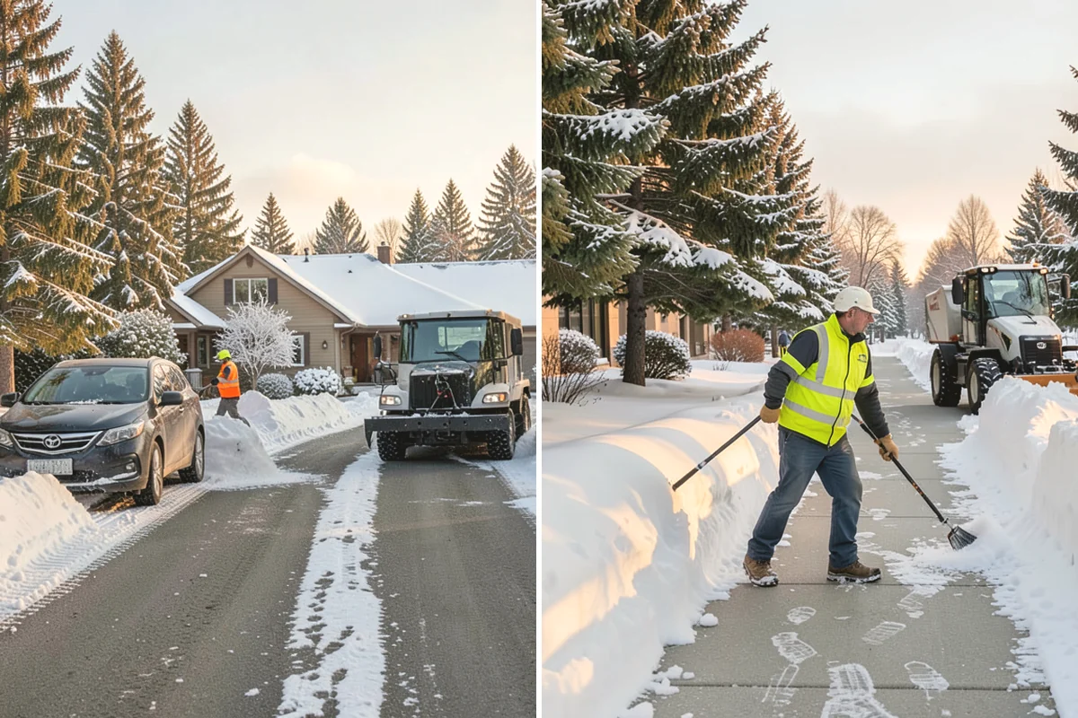 Sidewalk Salting in Tukwila, King County, WA - We confirm temperatures suit salt's melting range