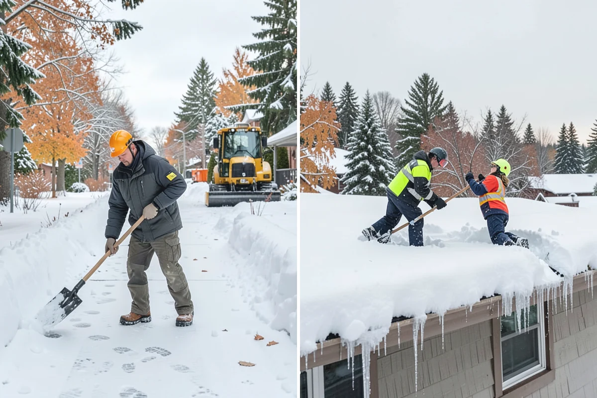 Sidewalk Salting in Wilkeson, Pierce County, WA - We confirm temperatures suit salt's melting range