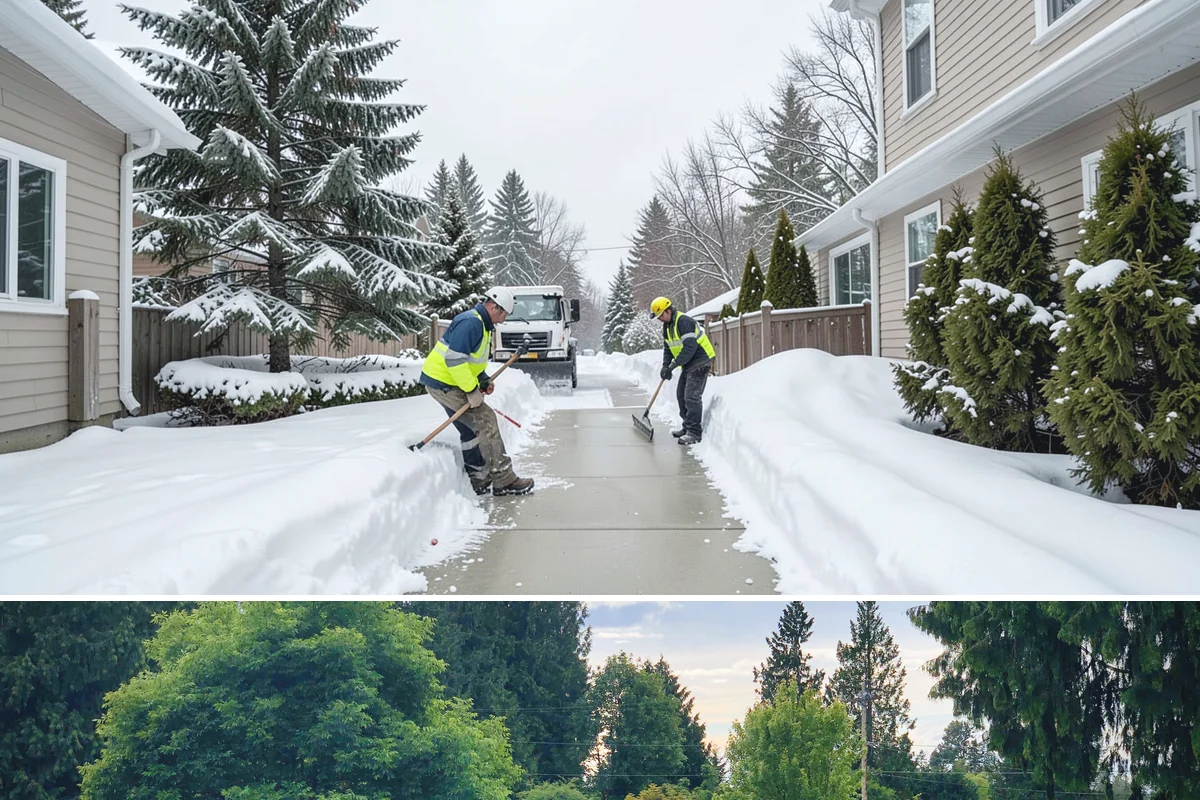 Sidewalk Sanding in Bonney Lake, Pierce County, WA - Sidewalk sanding is most needed during deep-cold snaps in the heart of winter.
