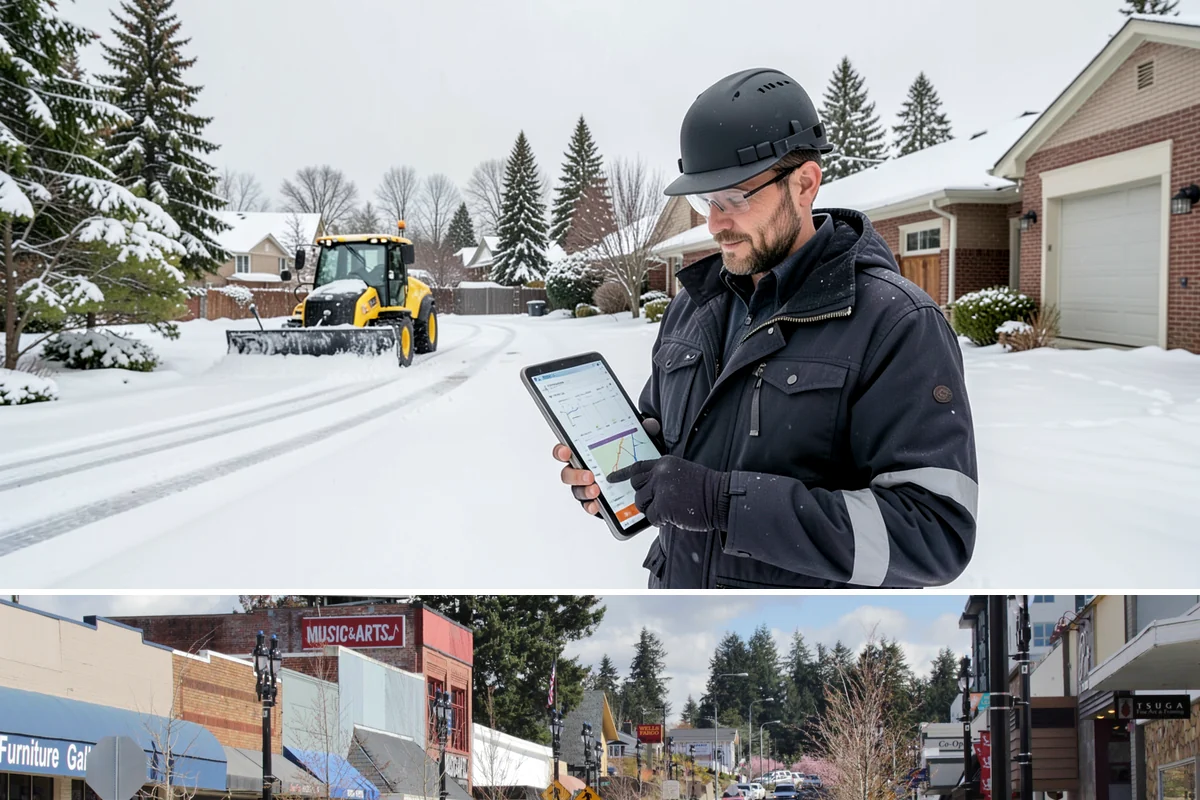 Sidewalk Sanding in Bothell, King County, WA - Sidewalk sanding is most needed during deep-cold snaps in the heart of winter.