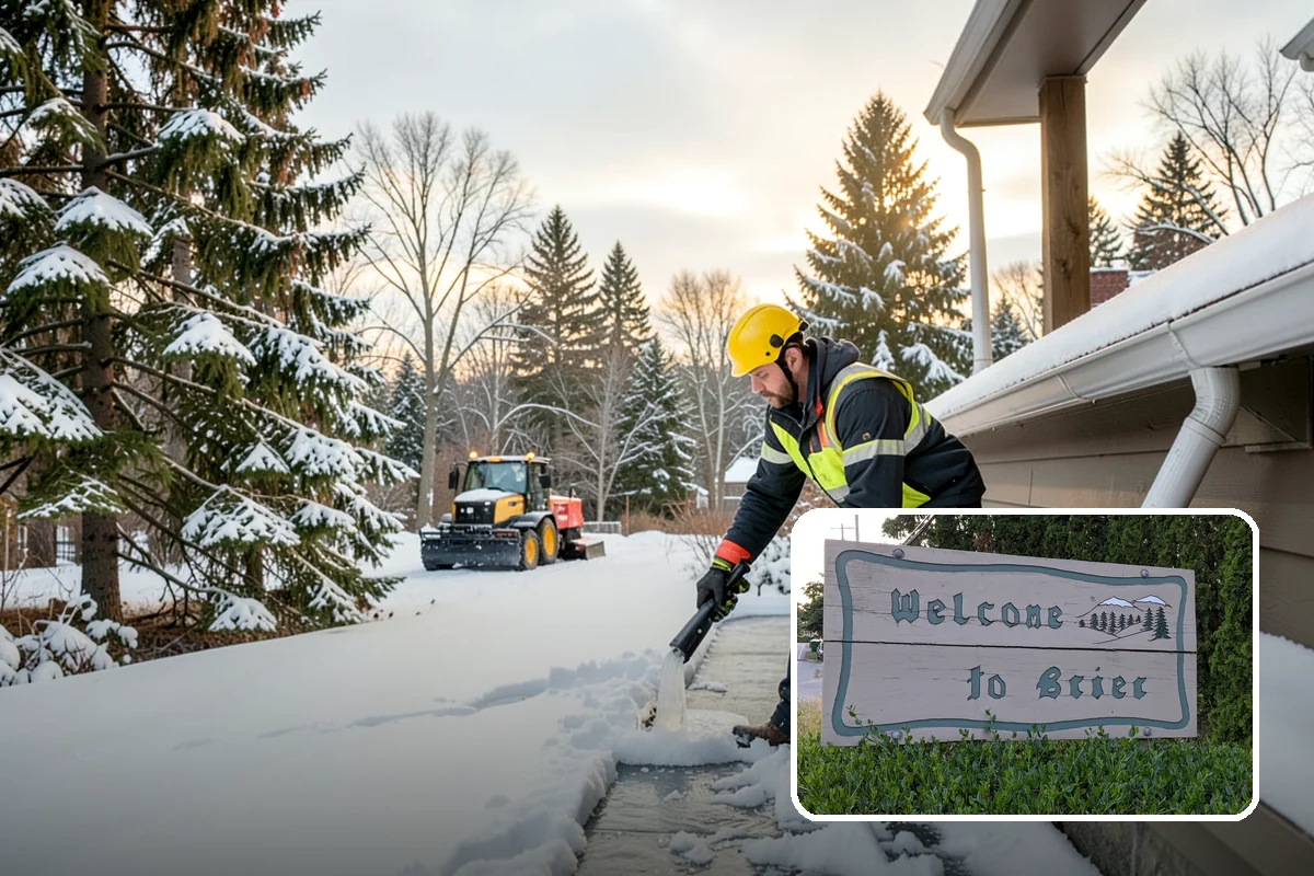 Sidewalk Sanding in Brier, Snohomish County, WA - Instant traction in extreme cold