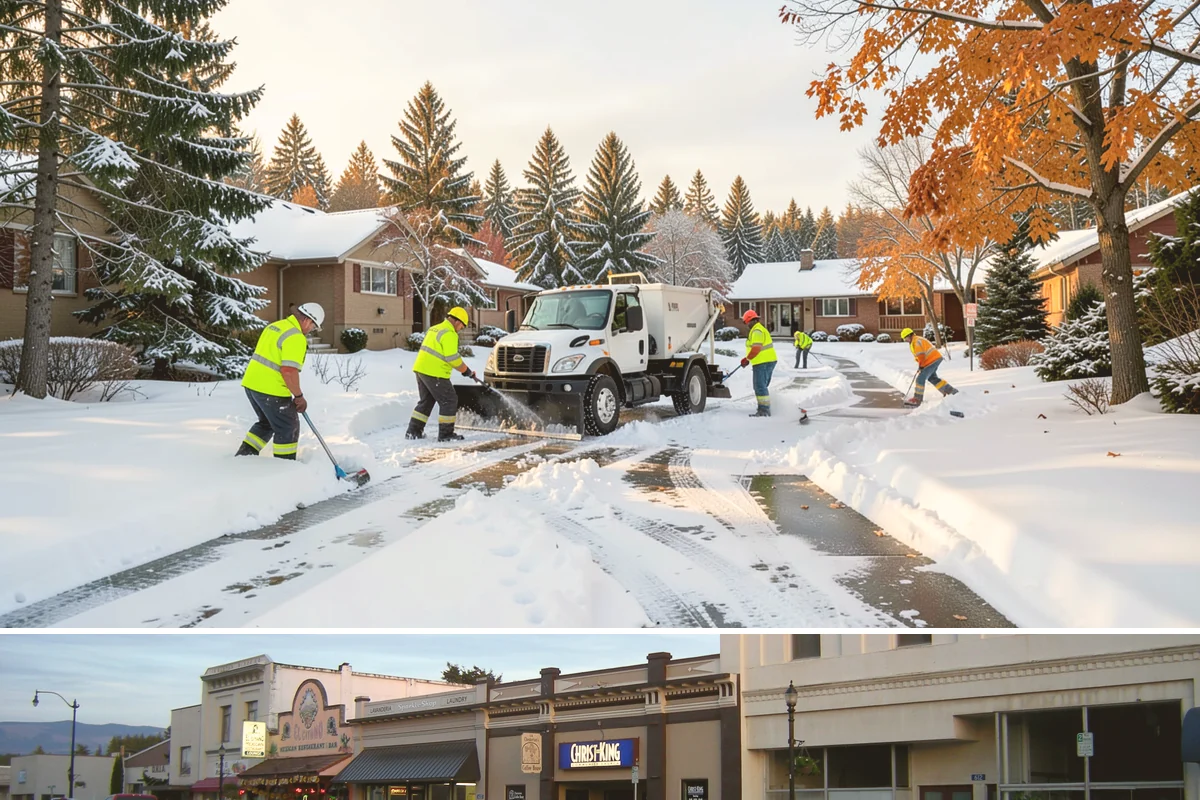 Sidewalk Sanding in Burlington, Skagit County, WA - Sidewalk sanding is most needed during deep-cold snaps in the heart of winter.