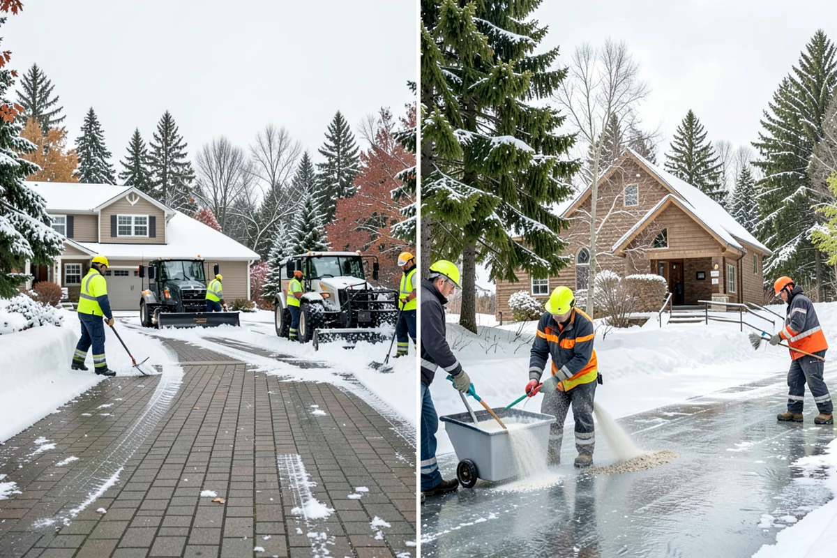 Sidewalk Sanding in Clyde Hill, King County, WA - We check pavement temperatures against deicer limits