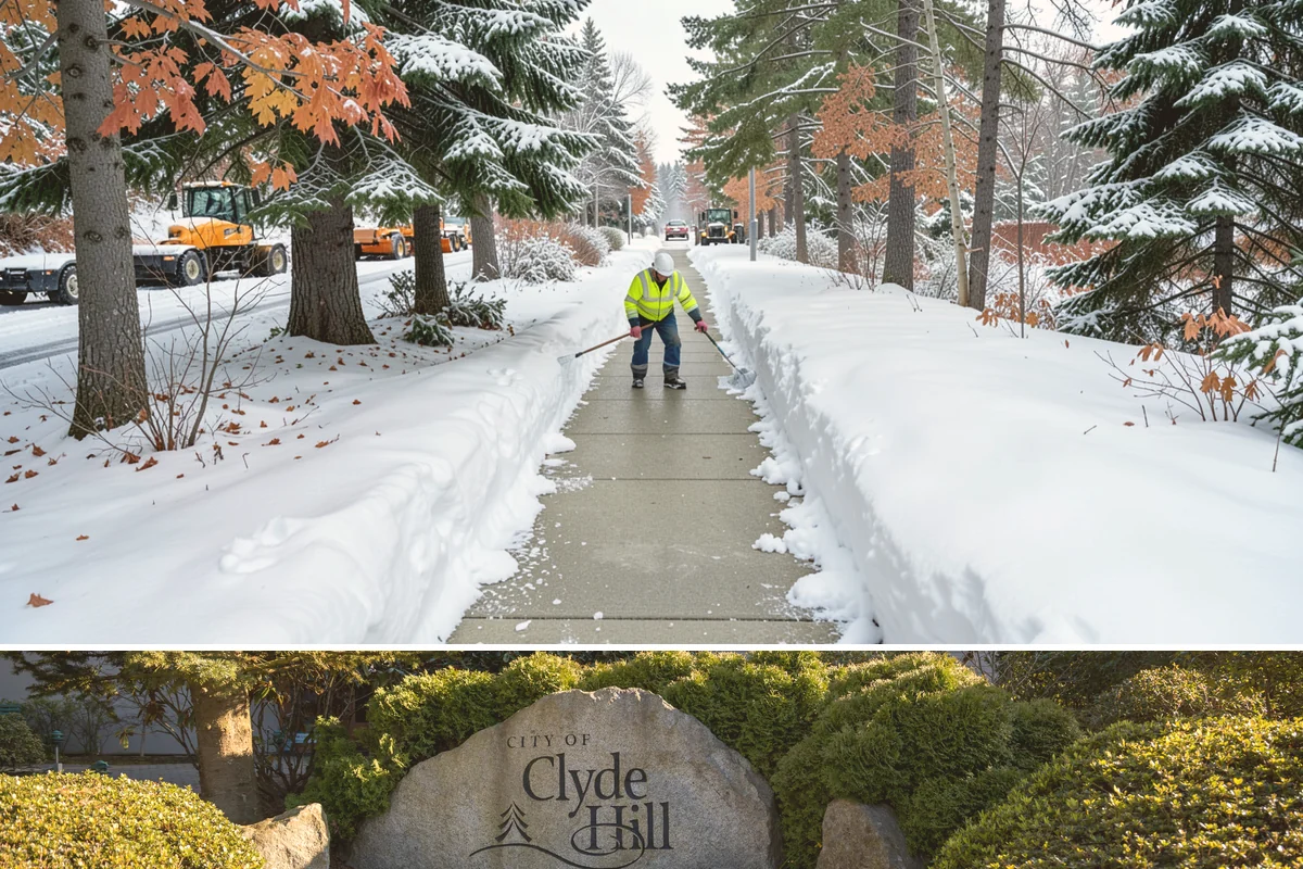 Sidewalk Sanding in Clyde Hill, King County, WA - Sidewalk sanding is most needed during deep-cold snaps in the heart of winter.