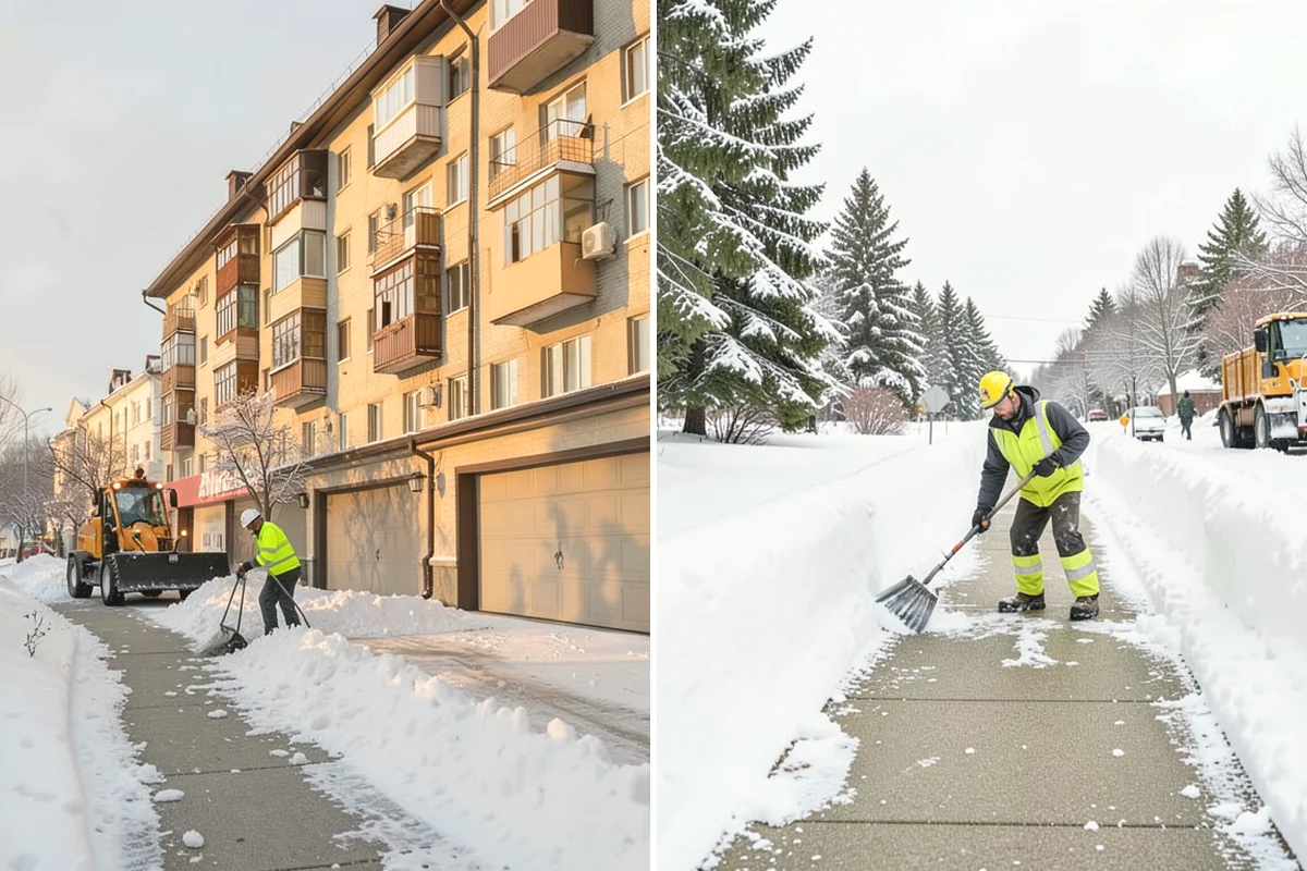 Sidewalk Sanding in Covington, King County, WA - We check pavement temperatures against deicer limits