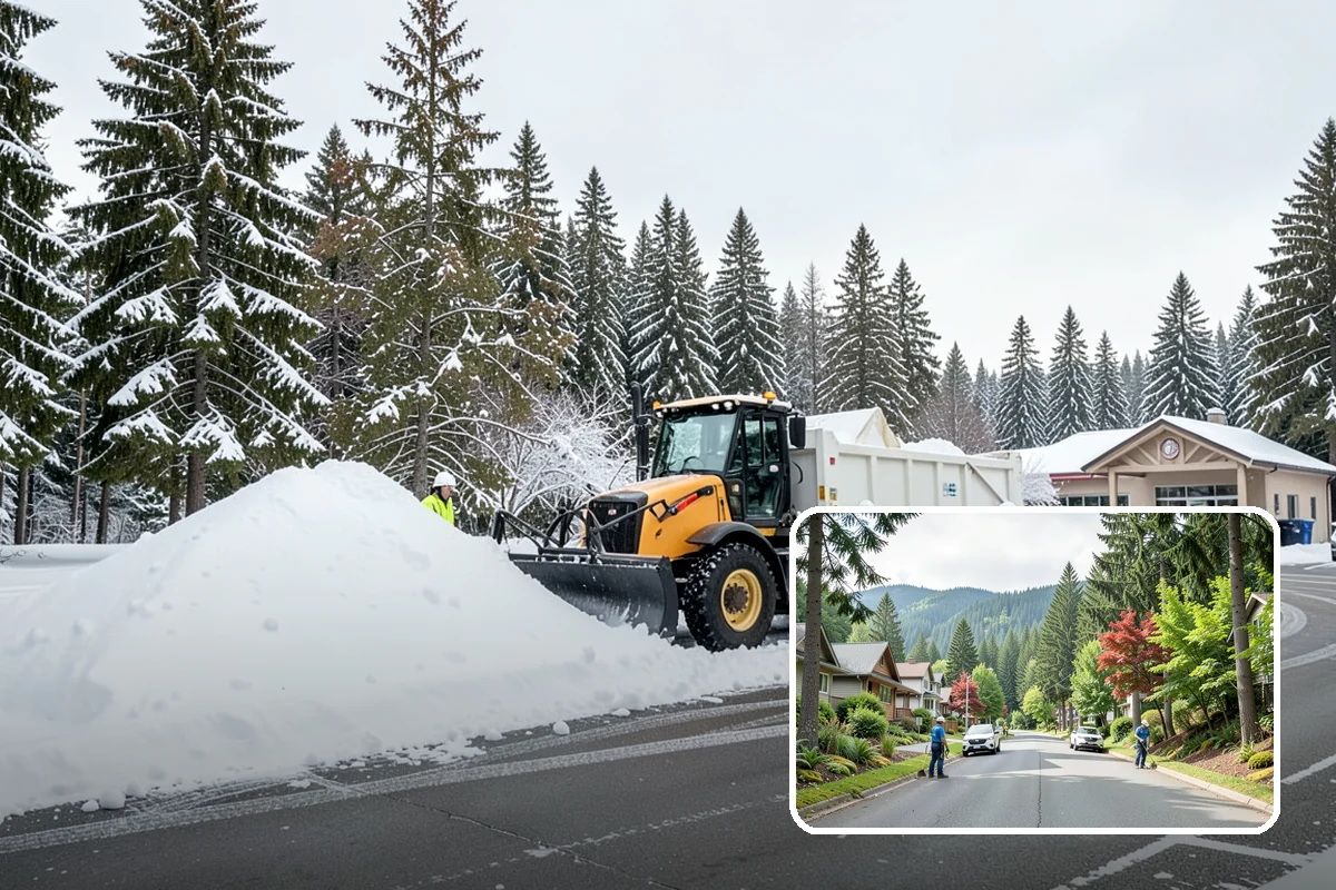 Sidewalk Sanding in Darrington, Snohomish County, WA - Instant traction in extreme cold
