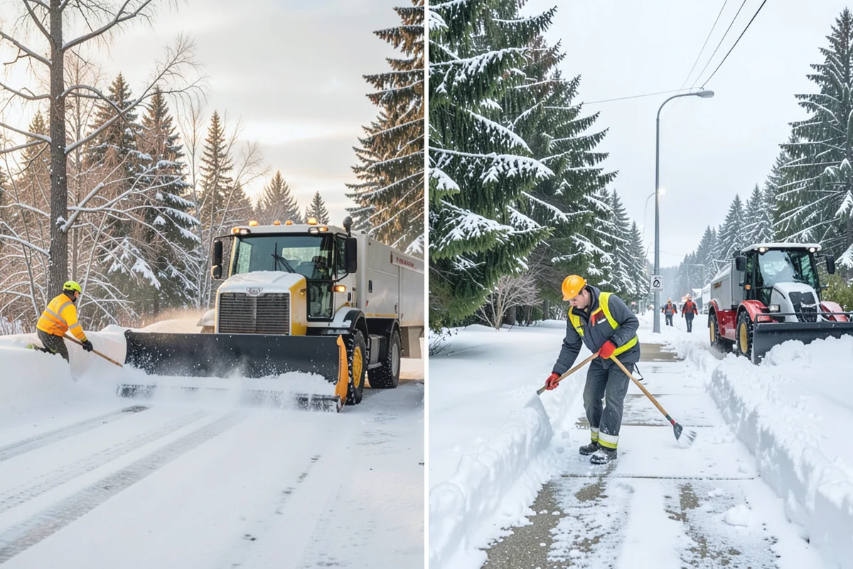 Sidewalk Sanding in Des Moines, King County, WA - We check pavement temperatures against deicer limits