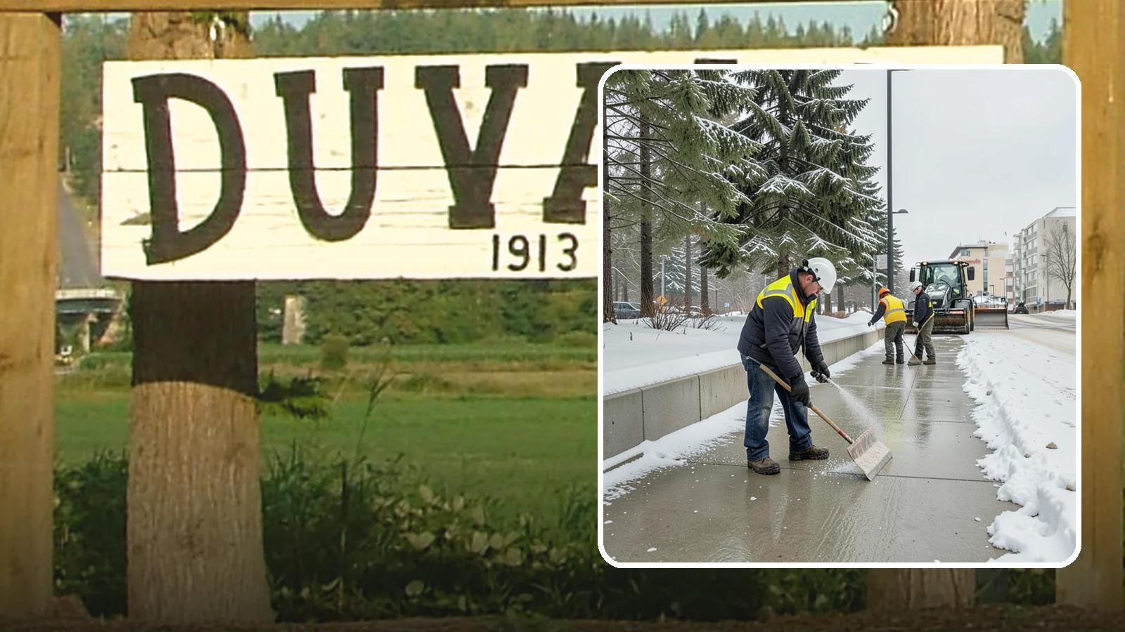 Sidewalk Sanding in Duvall, King County, WA - We sand sidewalks for instant traction when temperatures drop too low for deicers to work.