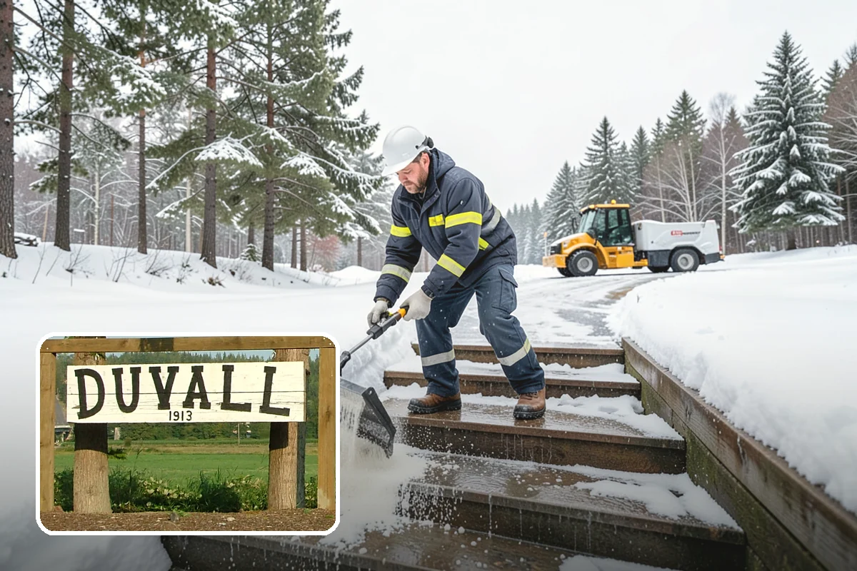 Sidewalk Sanding in Duvall, King County, WA - Instant traction in extreme cold