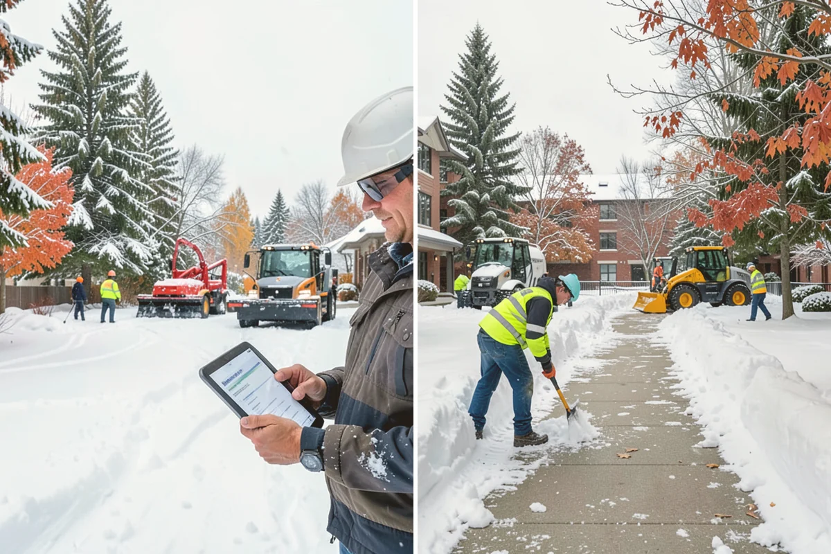 Sidewalk Sanding in Eatonville, Pierce County, WA - We check pavement temperatures against deicer limits