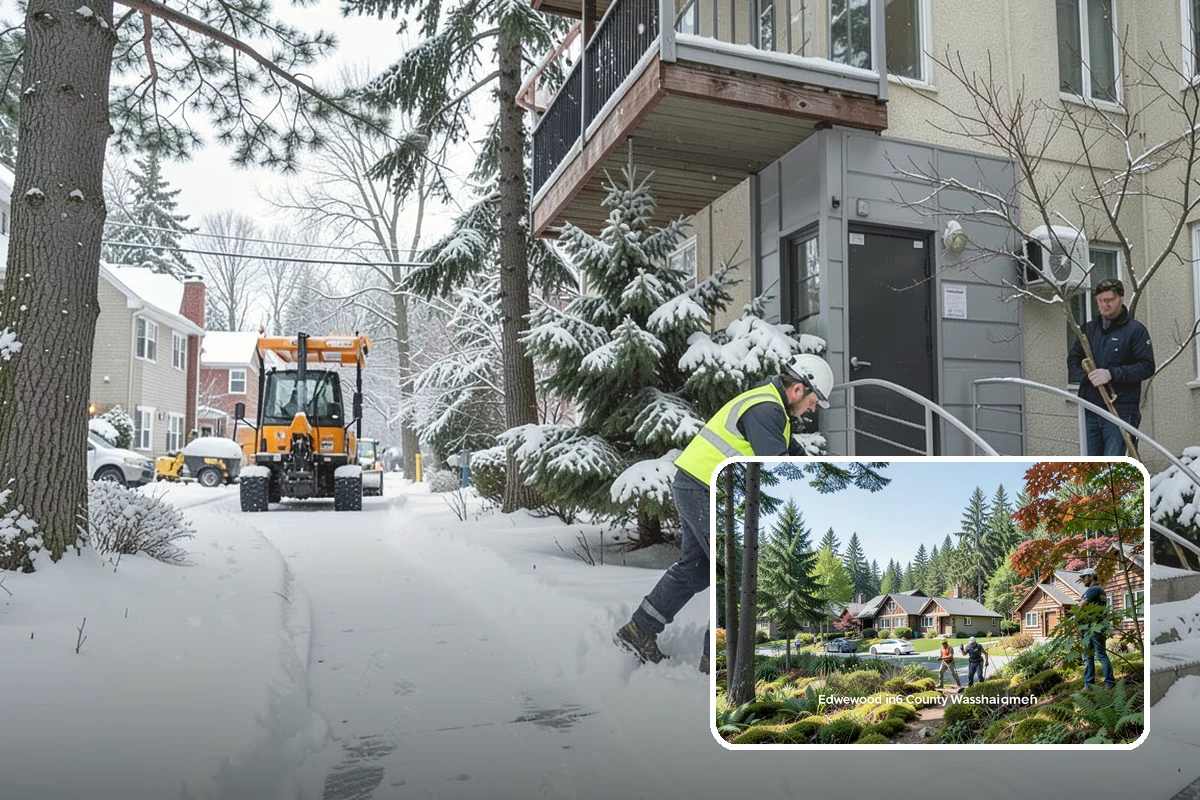 Sidewalk Sanding in Edgewood, Pierce County, WA - Instant traction in extreme cold