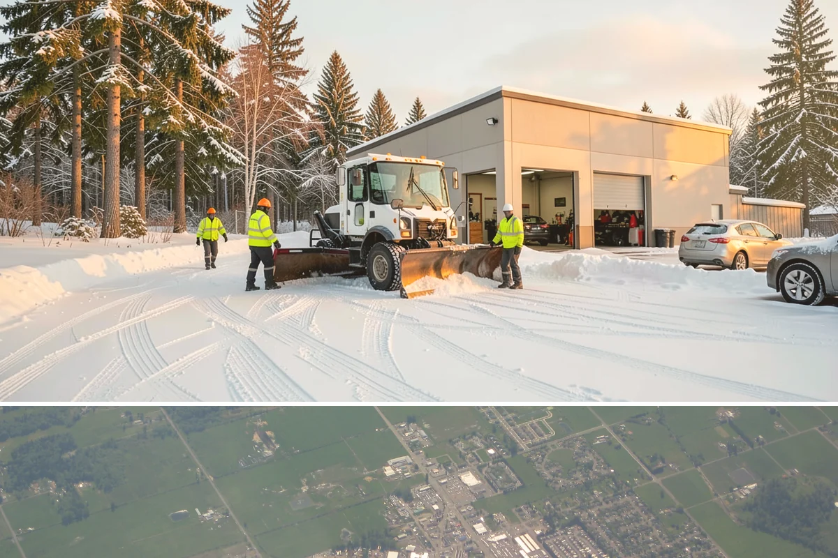 Sidewalk Sanding in Enumclaw, King County, WA - Sidewalk sanding is most needed during deep-cold snaps in the heart of winter.