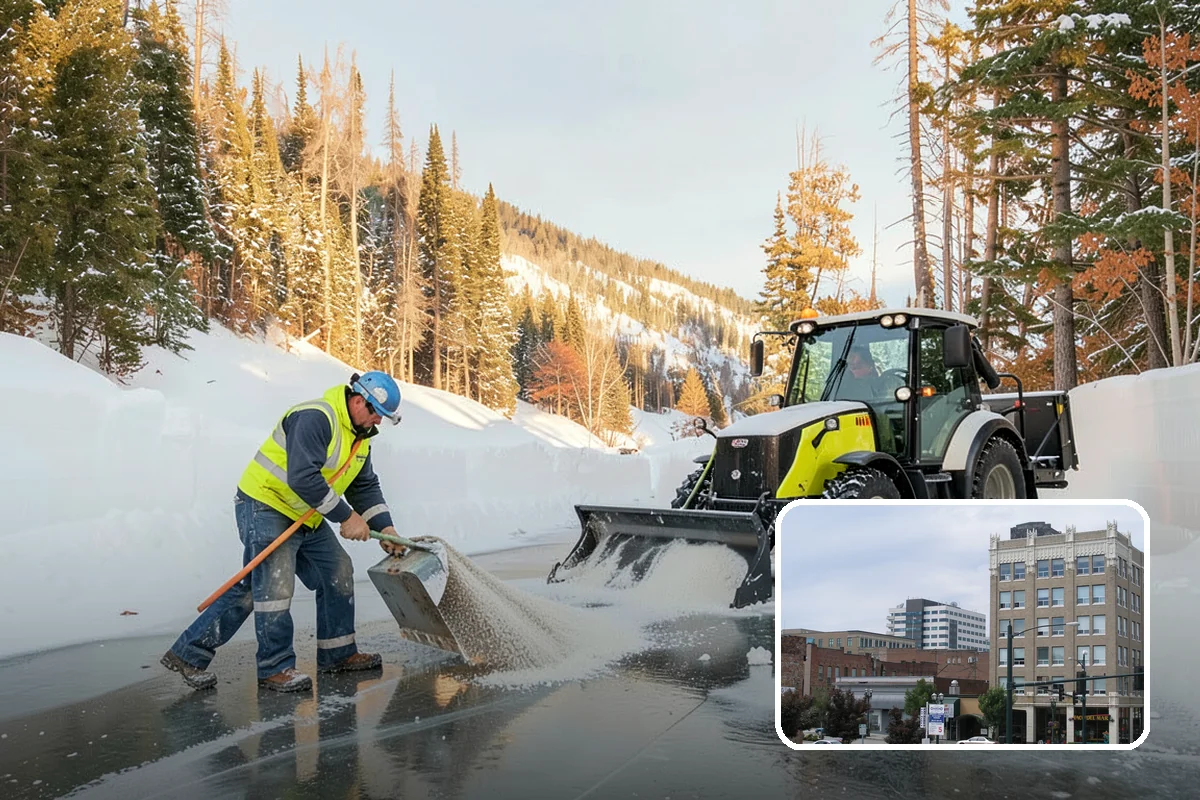 Sidewalk Sanding in Everett, Snohomish County, WA - Instant traction in extreme cold