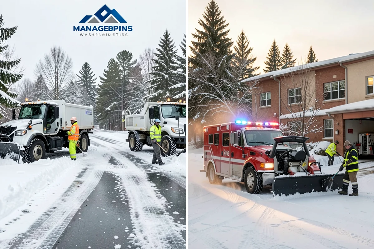 Sidewalk Sanding in Everett, Snohomish County, WA - We check pavement temperatures against deicer limits