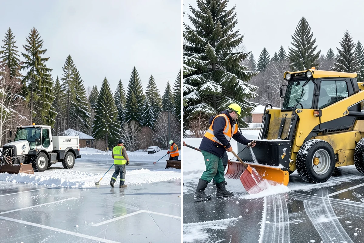Sidewalk Sanding in Federal Way, King County, WA - We check pavement temperatures against deicer limits