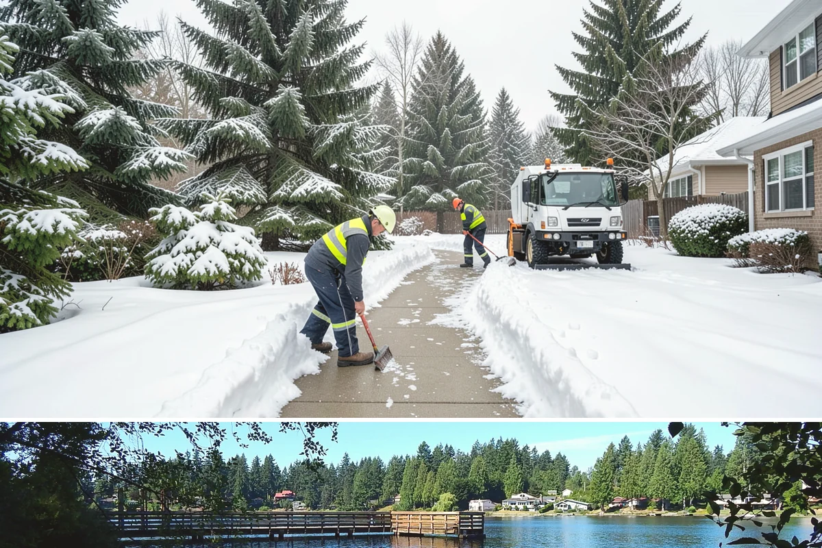 Sidewalk Sanding in Federal Way, King County, WA - Sidewalk sanding is most needed during deep-cold snaps in the heart of winter.
