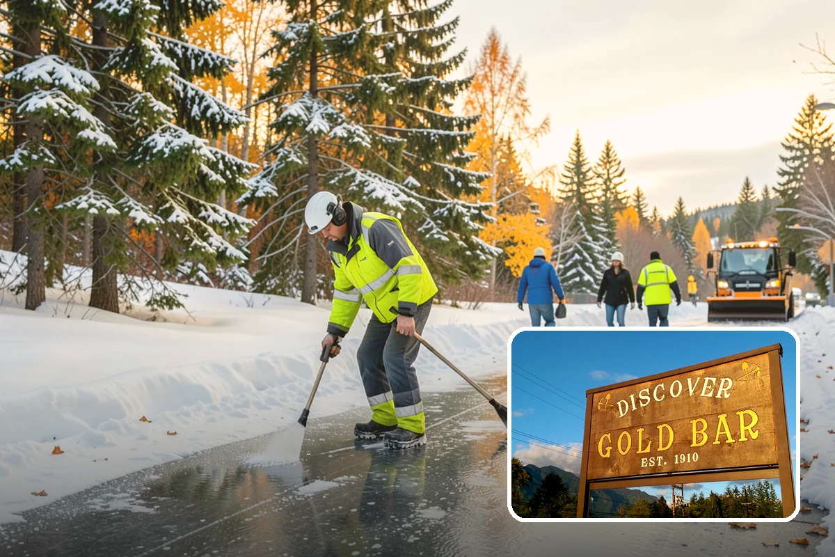 Sidewalk Sanding in Gold Bar, Snohomish County, WA - Instant traction in extreme cold