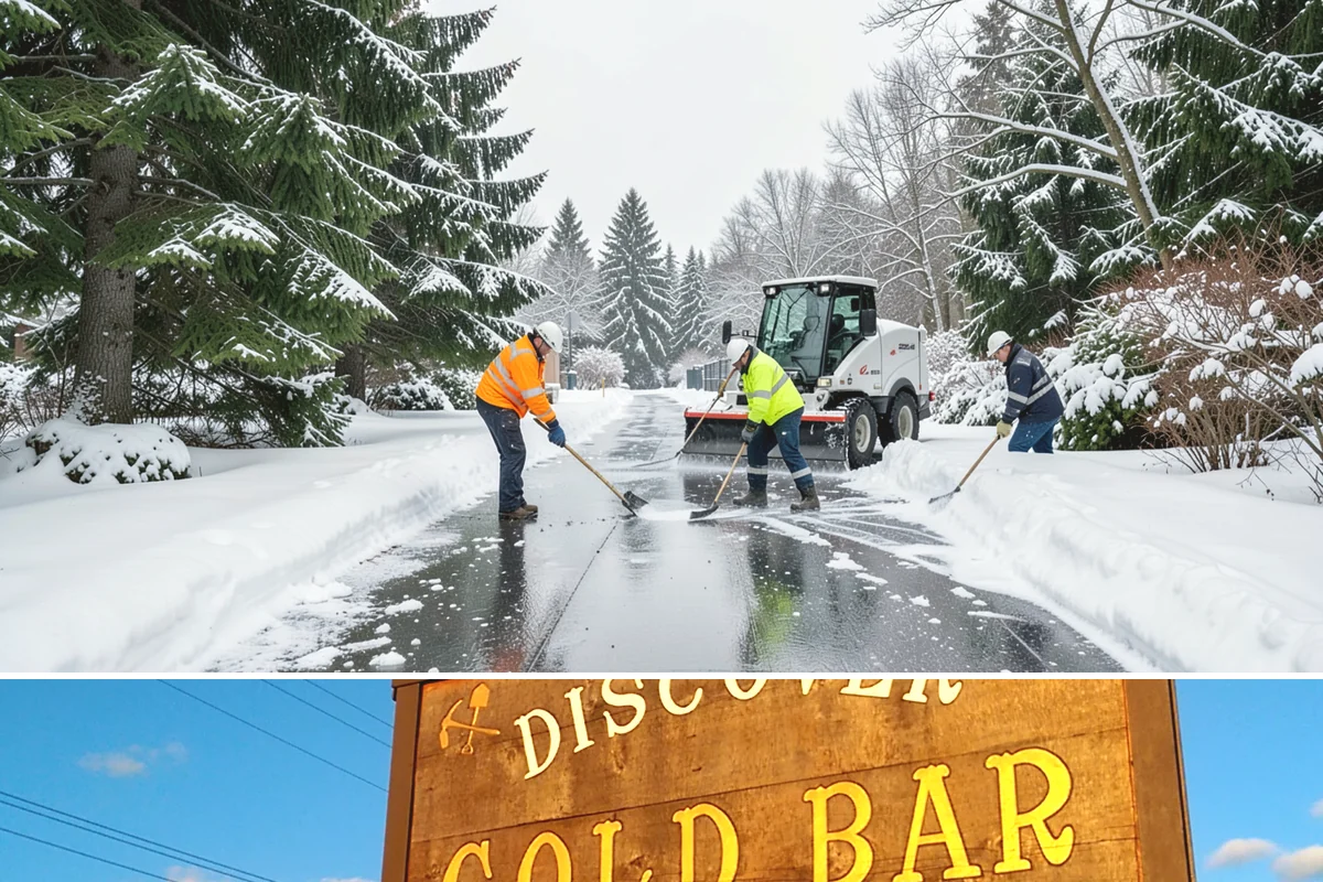 Sidewalk Sanding in Gold Bar, Snohomish County, WA - Sidewalk sanding is most needed during deep-cold snaps in the heart of winter.