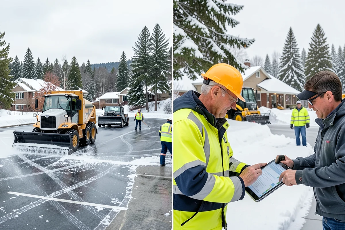 Sidewalk Sanding in Hunts Point, King County, WA - We check pavement temperatures against deicer limits