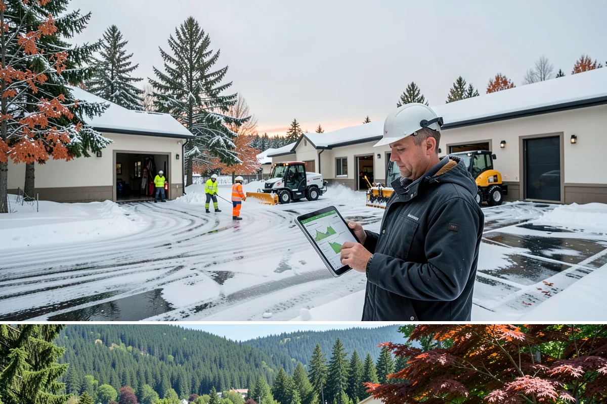Sidewalk Sanding in Index, Snohomish County, WA - Sidewalk sanding is most needed during deep-cold snaps in the heart of winter.