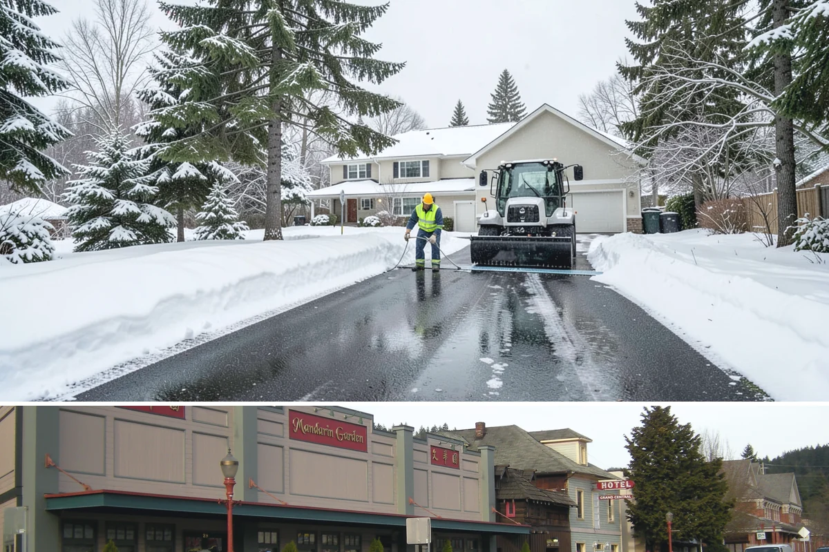 Sidewalk Sanding in Issaquah, King County, WA - Sidewalk sanding is most needed during deep-cold snaps in the heart of winter.