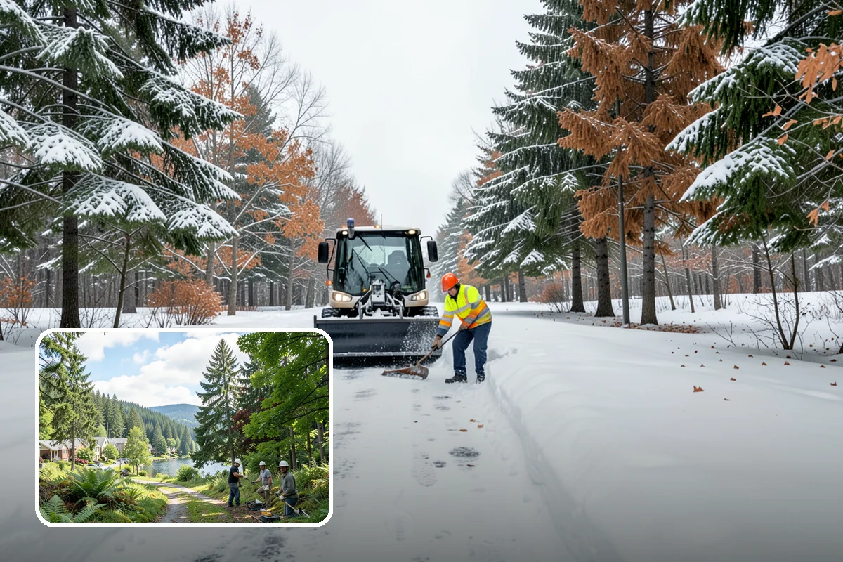 Sidewalk Sanding in Lake Forest Park, King County, WA - Instant traction in extreme cold