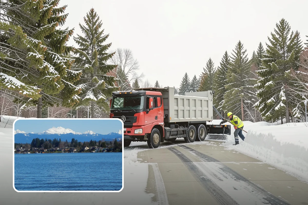 Sidewalk Sanding in Lake Stevens, Snohomish County, WA - Instant traction in extreme cold