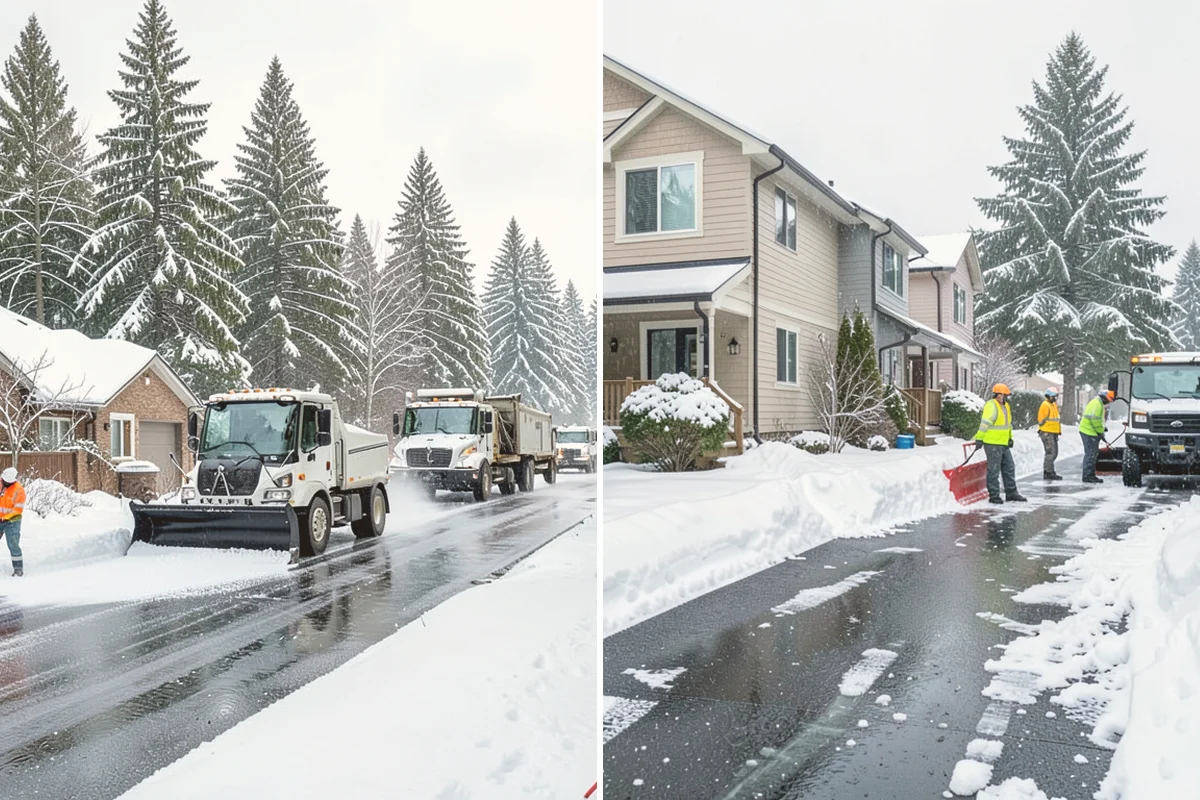 Sidewalk Sanding in Lynnwood, Snohomish County, WA - We check pavement temperatures against deicer limits