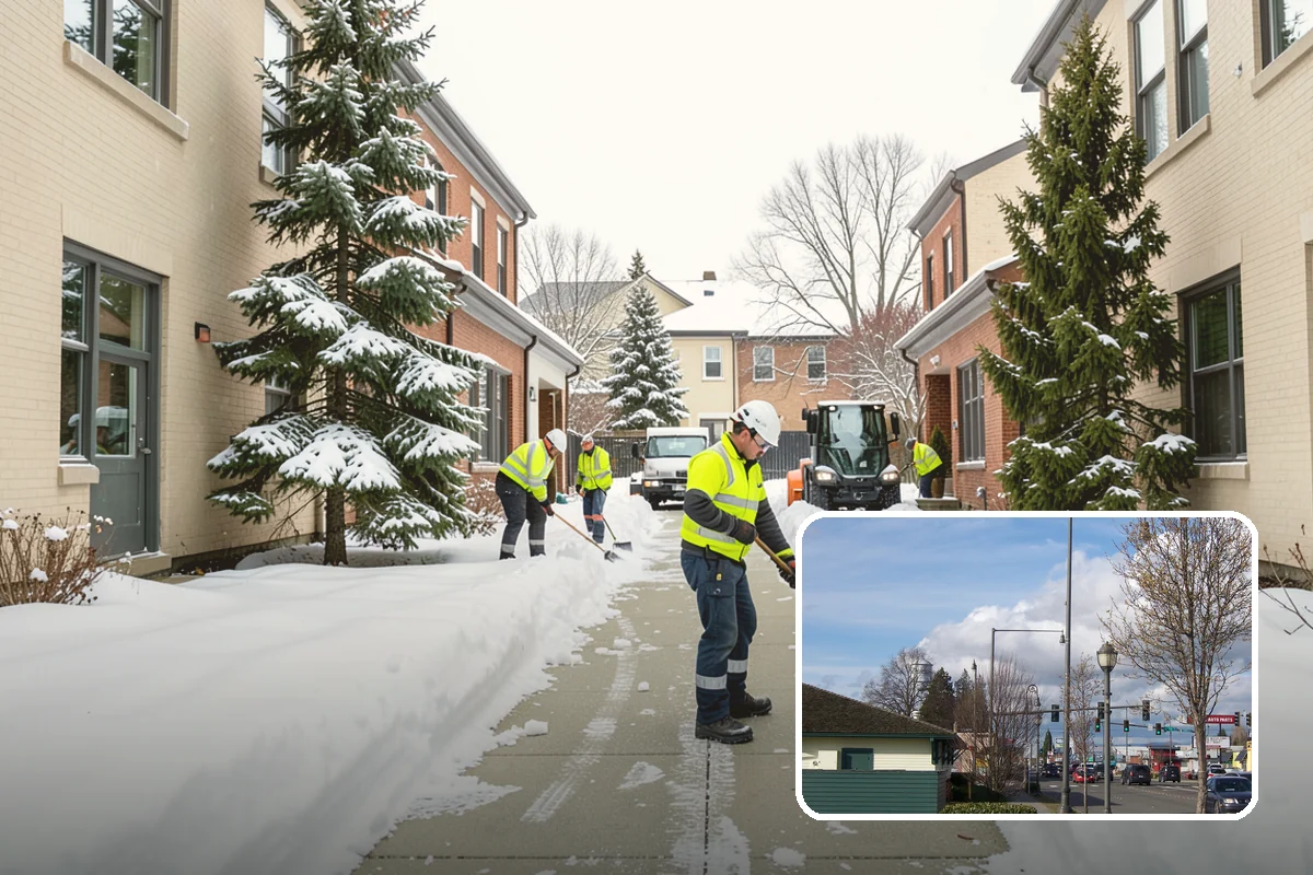 Sidewalk Sanding in Marysville, Snohomish County, WA - Instant traction in extreme cold