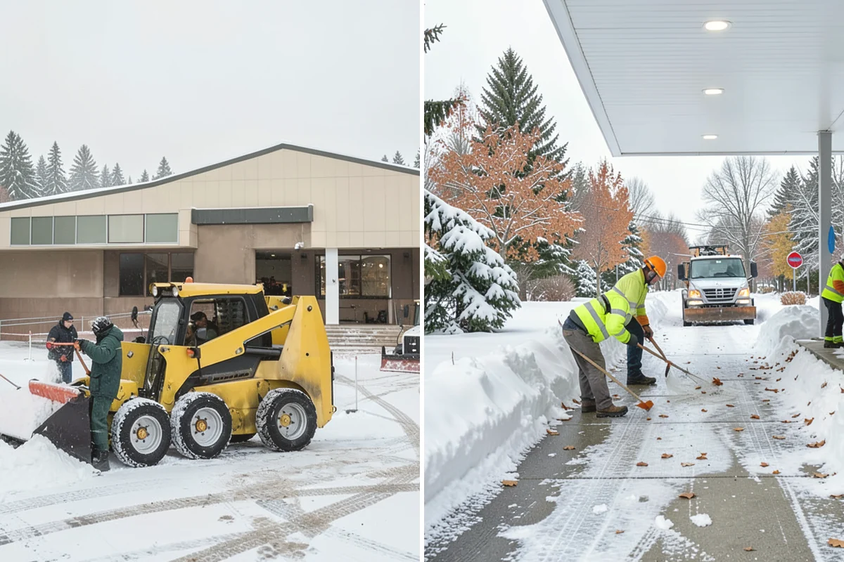Sidewalk Sanding in Mill Creek, Snohomish County, WA - We check pavement temperatures against deicer limits