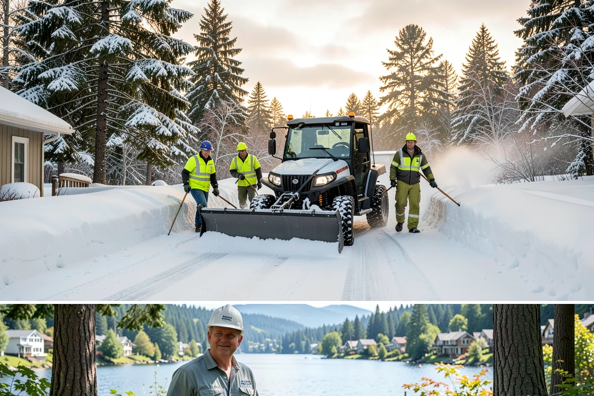 Sidewalk Sanding in Milton, King County, WA - Sidewalk sanding is most needed during deep-cold snaps in the heart of winter.