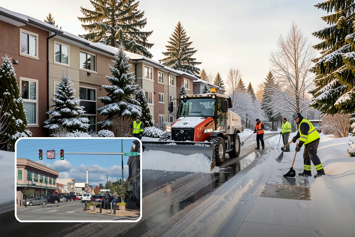 Sidewalk Sanding in Monroe, Snohomish County, WA - Instant traction in extreme cold
