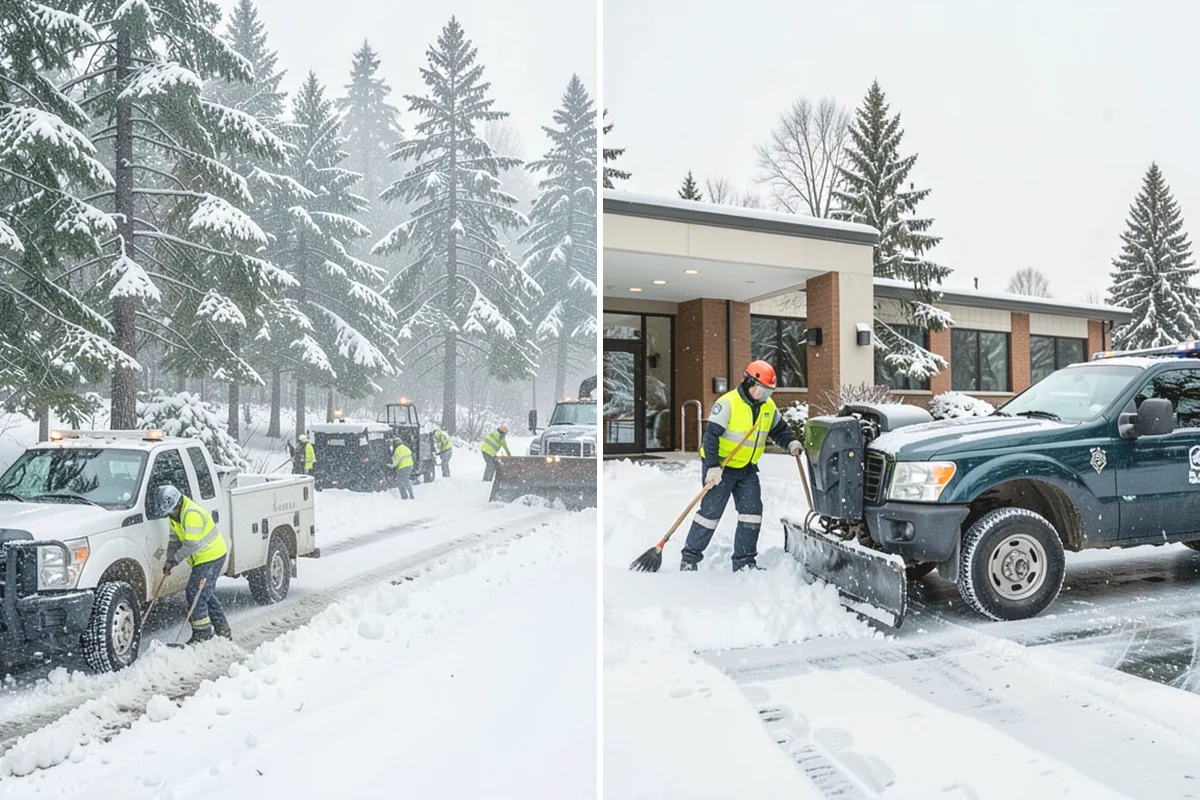 Sidewalk Sanding in Monroe, Snohomish County, WA - We check pavement temperatures against deicer limits