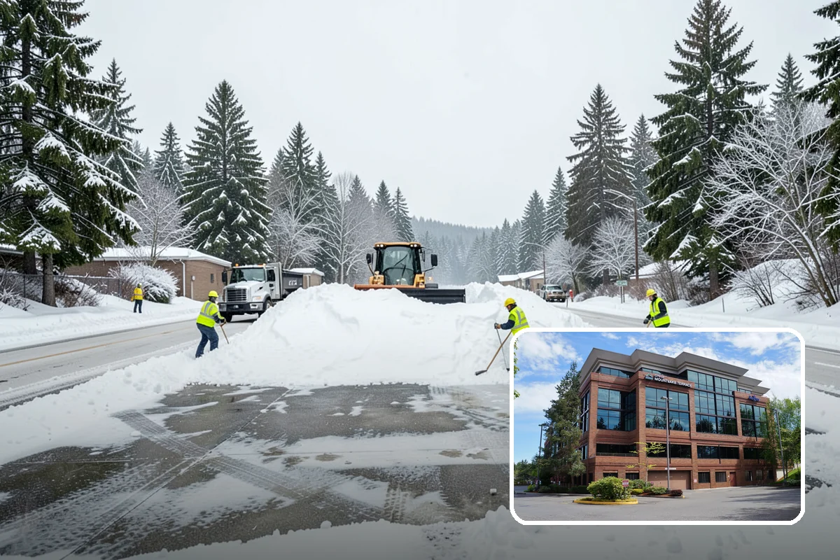 Sidewalk Sanding in Mountlake Terrace, Snohomish County, WA - Instant traction in extreme cold