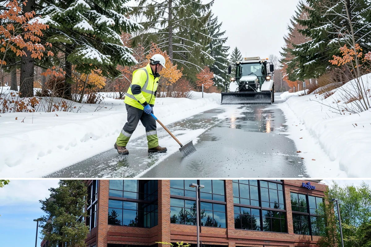Sidewalk Sanding in Mountlake Terrace, Snohomish County, WA - Sidewalk sanding is most needed during deep-cold snaps in the heart of winter.