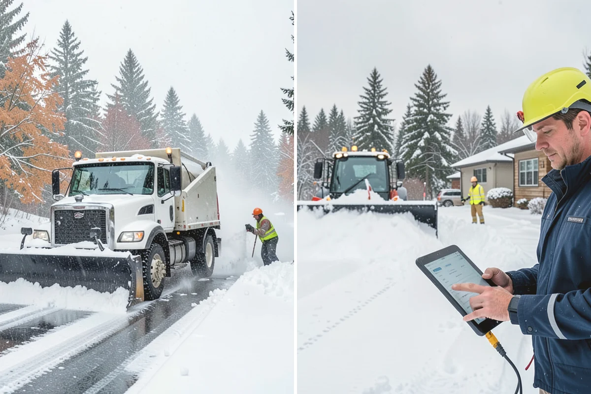 Sidewalk Sanding in Mukilteo, Snohomish County, WA - We check pavement temperatures against deicer limits