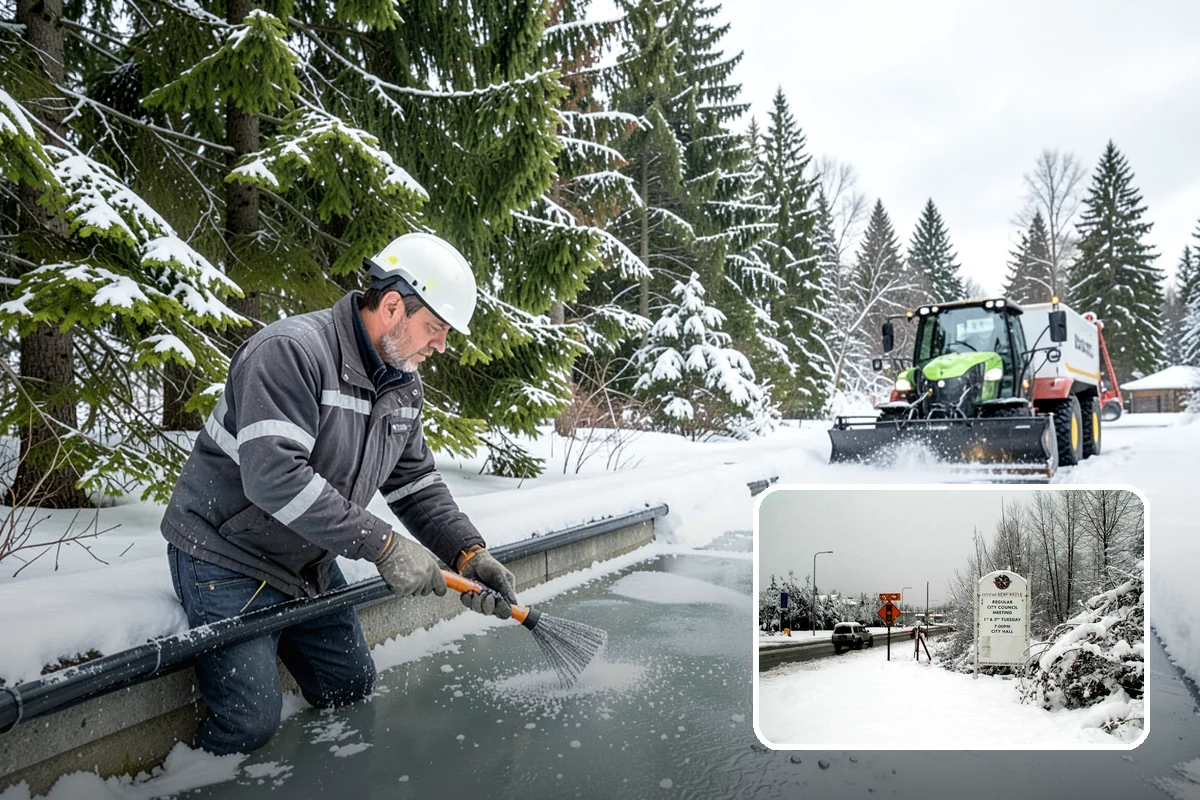 Sidewalk Sanding in Newcastle, King County, WA - Instant traction in extreme cold