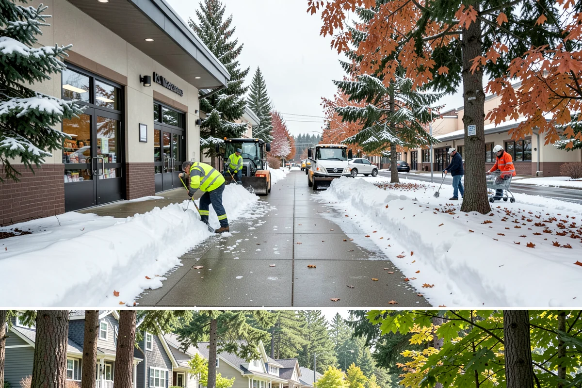 Sidewalk Sanding in Normandy Park, King County, WA - Sidewalk sanding is most needed during deep-cold snaps in the heart of winter.