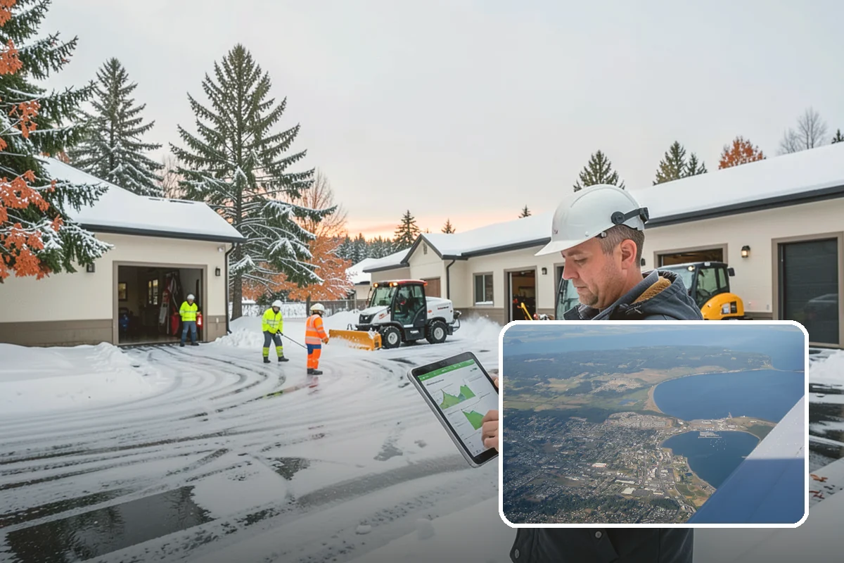 Sidewalk Sanding in Oak Harbor, Island County, WA - Instant traction in extreme cold
