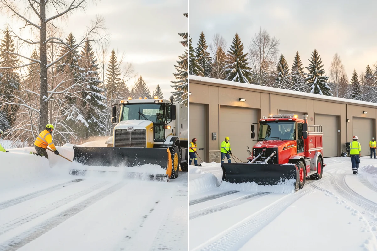 Sidewalk Sanding in Oak Harbor, Island County, WA - We check pavement temperatures against deicer limits