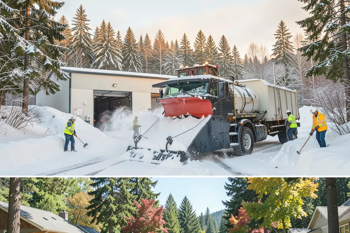 Sidewalk Sanding in Orting, Pierce County, WA - Sidewalk sanding is most needed during deep-cold snaps in the heart of winter.