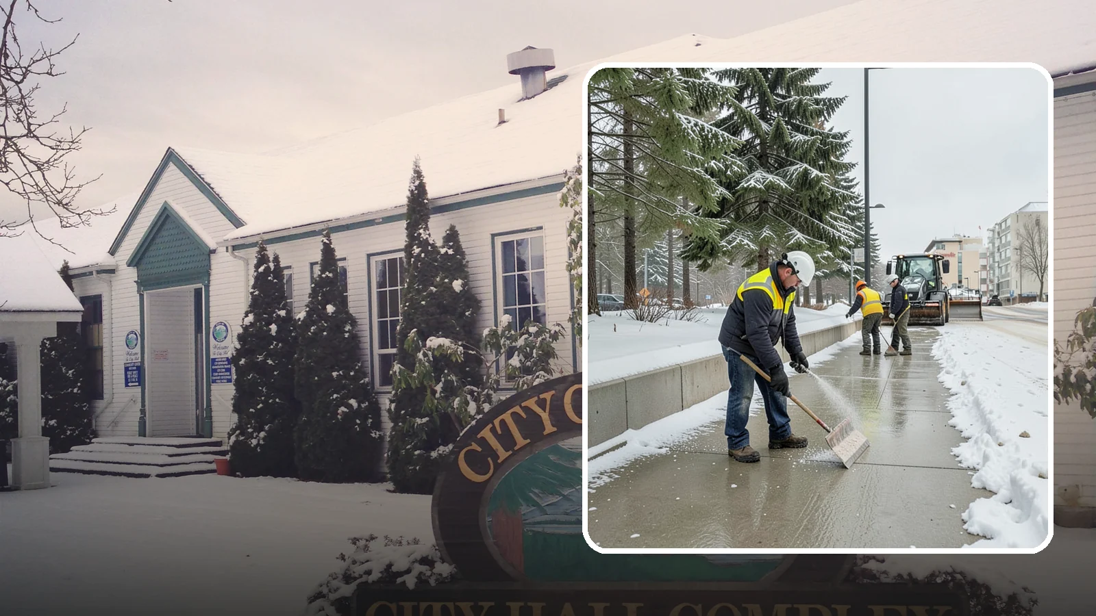 Sidewalk Sanding in Pacific, King County, WA - We sand sidewalks for instant traction when temperatures drop too low for deicers to work.