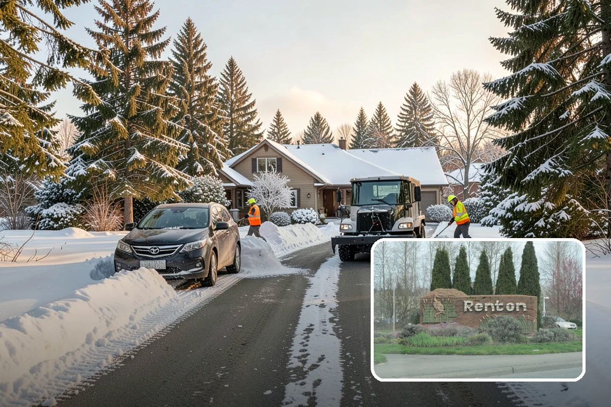 Sidewalk Sanding in Renton, King County, WA - Instant traction in extreme cold