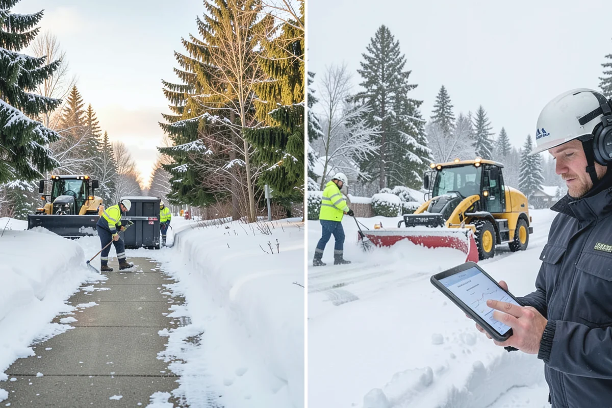 Sidewalk Sanding in Renton, King County, WA - We check pavement temperatures against deicer limits