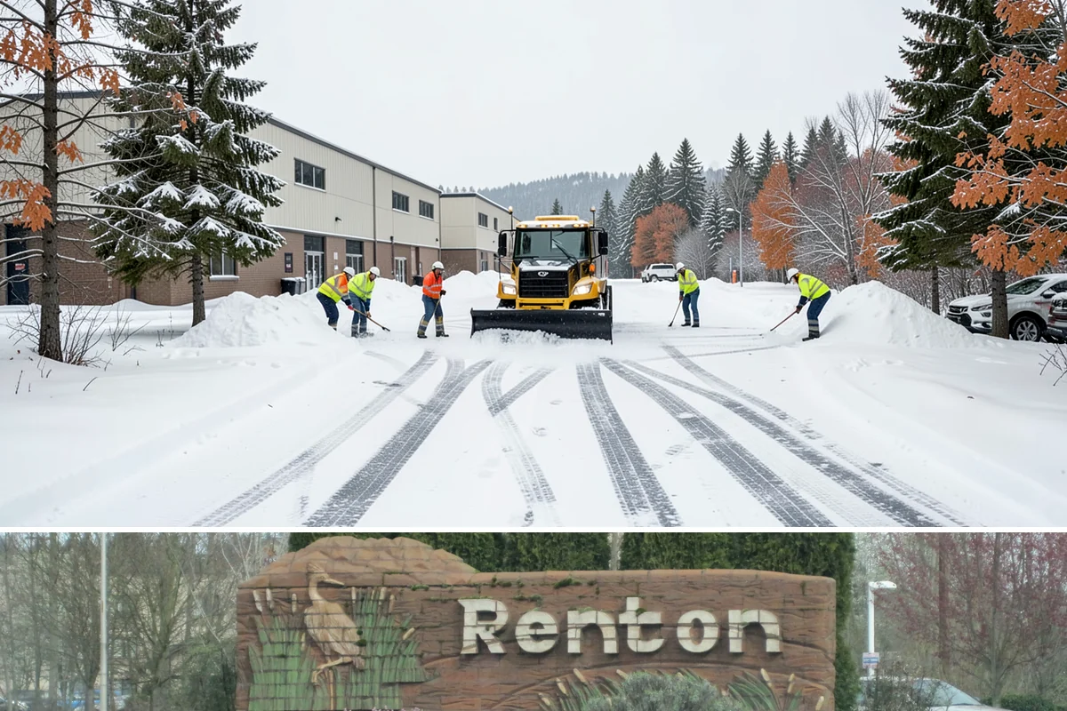 Sidewalk Sanding in Renton, King County, WA - Sidewalk sanding is most needed during deep-cold snaps in the heart of winter.