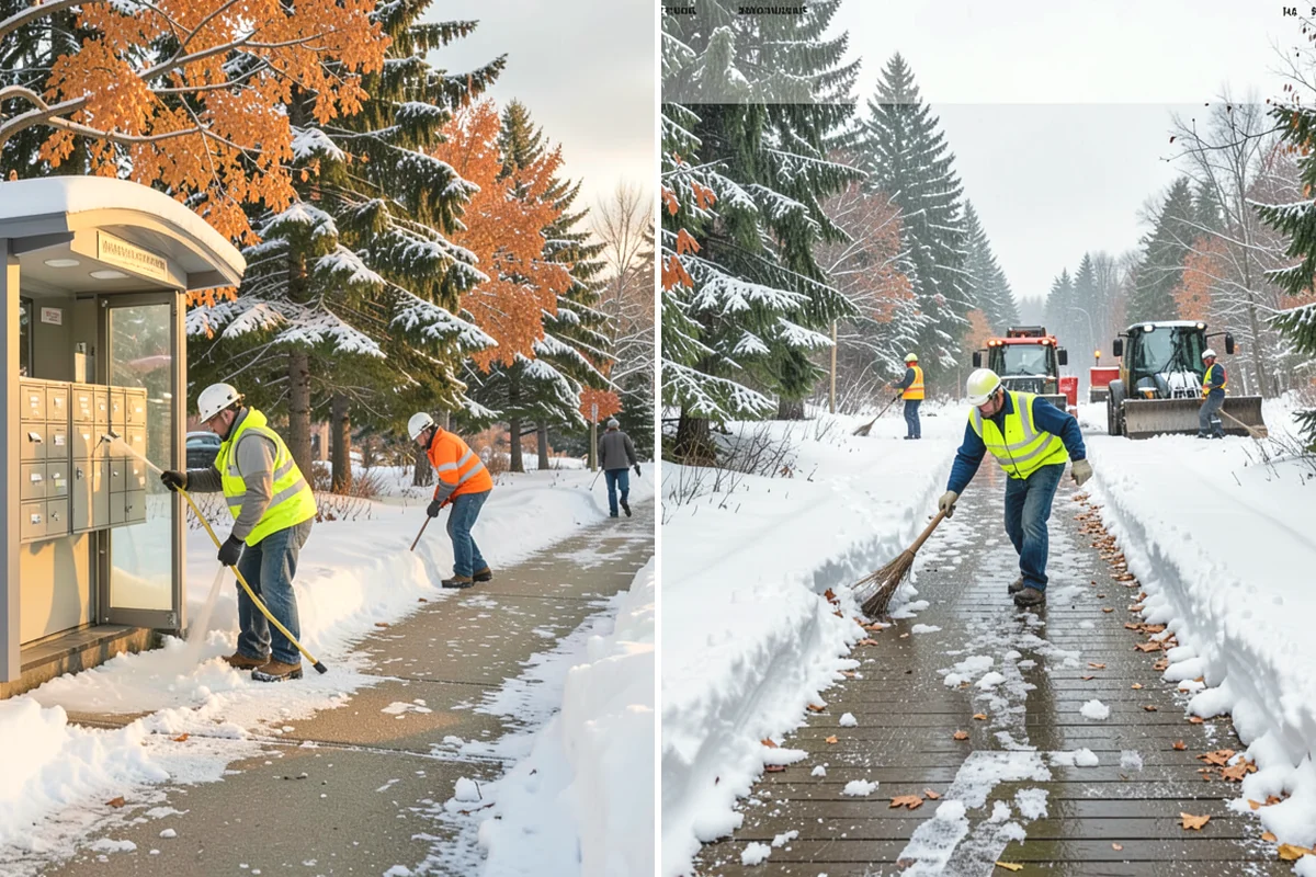 Sidewalk Sanding in Ruston, Pierce County, WA - We check pavement temperatures against deicer limits