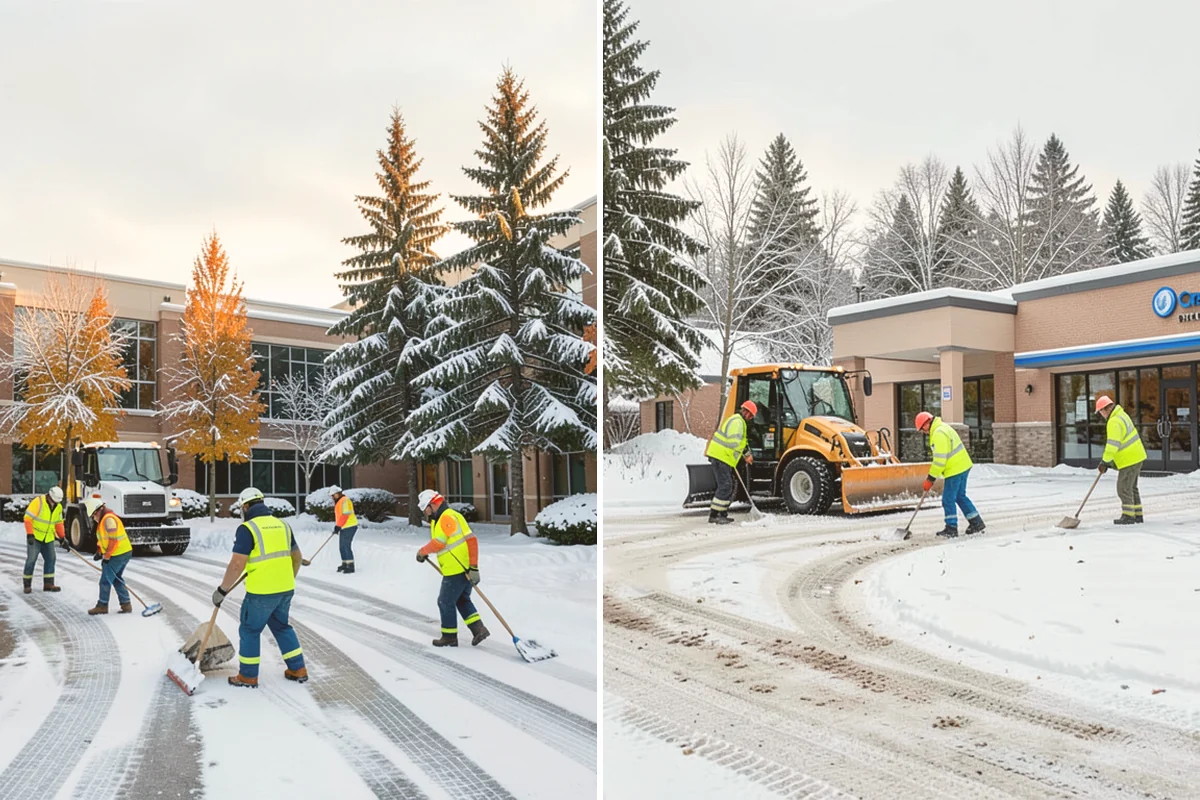 Sidewalk Sanding in Sammamish, King County, WA - We check pavement temperatures against deicer limits