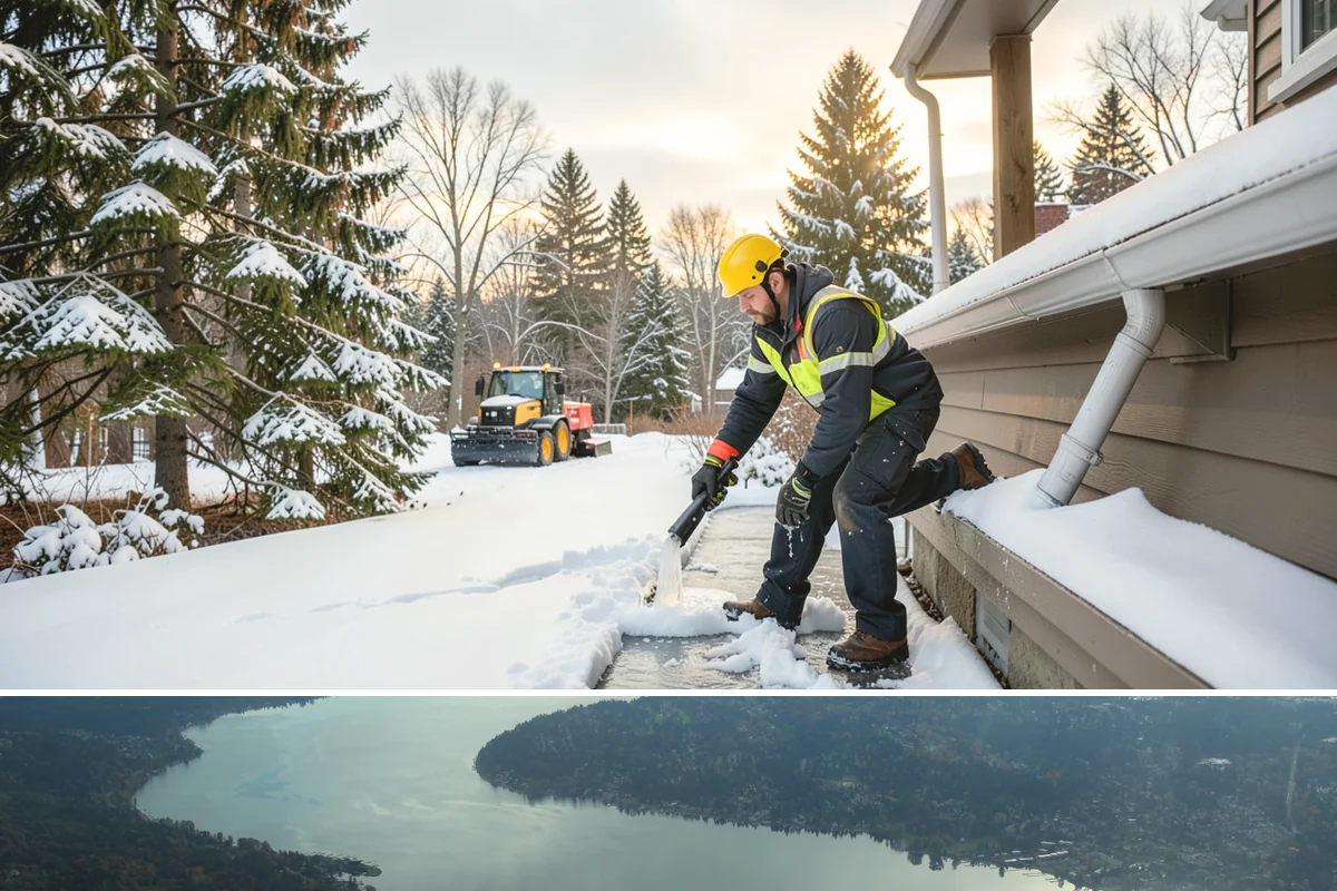 Sidewalk Sanding in Sammamish, King County, WA - Sidewalk sanding is most needed during deep-cold snaps in the heart of winter.