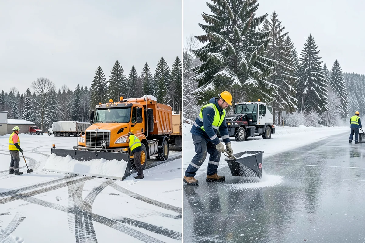 Sidewalk Sanding in Seattle, King County, WA - We check pavement temperatures against deicer limits